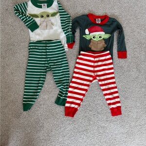 Hanna Andersson Baby Yoda Pajama Set - 2 pairs 2T